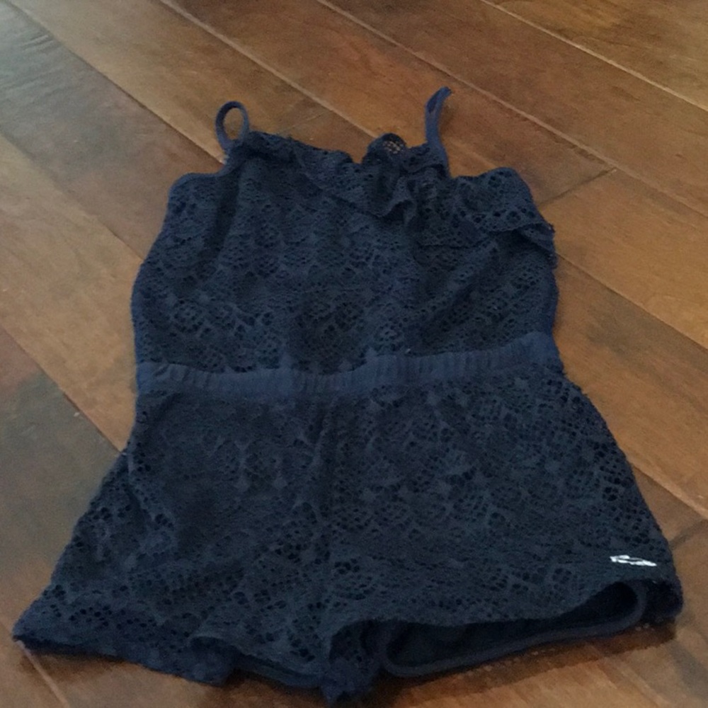 Navy lace jumper